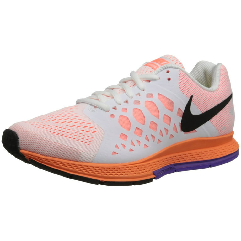 legislación sin embargo Tamano relativo Nike Air Zoom Pegasus 31 Women's Running Shoes 654486-102 White/Black/Brght  Mng/Hypr Grp - Walmart.com