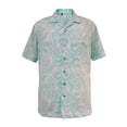 thumbnail image 1 of Monterey Club Men's Snorkel Print Camp Casual Golf Polo Shirt #1544, 1 of 2