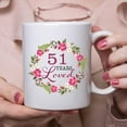 thumbnail image 5 of 51st Birthday Gifts for Women - 51 Years Loved with A Garland Birthday Mug - 51 Year Old Present Ideas for Mom, Daughter, Sister, Wife, Friend, Cousin, Aunt, Coworker - 11 oz Coffee Mug, 5 of 6