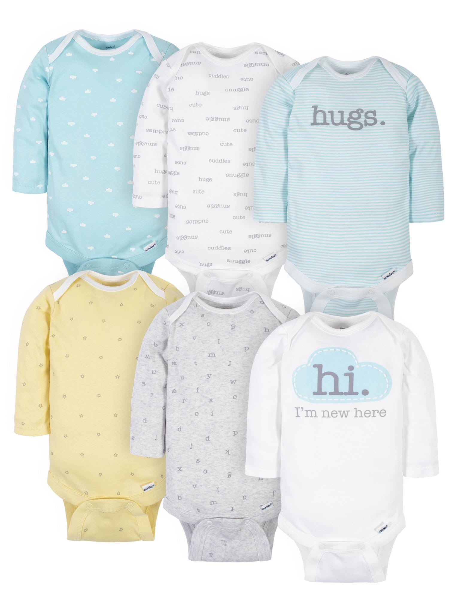 Buy Gerber Baby Boy or Girl Gender Neutral Long Sleeve Onesies