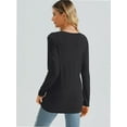 thumbnail image 4 of Womens Long Sleeve T Shirts crew Neck Loose Soft Casual Tops Fall Fashion Comfy Tees, 4 of 6