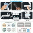 thumbnail image 7 of Wall Mounted Toothbrush Holder for Bathroom, Automatic Toothpaste Dispenser Kit with Magnetic Cups Kids & Family Set Toothbrush Holders, Storage Rack & Easy Install, Durable Space-Saving (Blue,4 Cups), 7 of 7