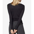 thumbnail image 2 of Women's Tommy John 1001901 Second Skin Lounge Henley (Black S), 2 of 4