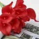 thumbnail image 2 of Billuyoard 10 piezas PU flor falsa reemplazo decorativo hogar fiesta Hotel café casa flores artificiales decoración ornamento Decoración Rojo Billuyoard HA084201-02, 2 of 6