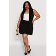 thumbnail image 2 of Womens Plus Size Crepe Knit Bubble Skirt, 2 of 4