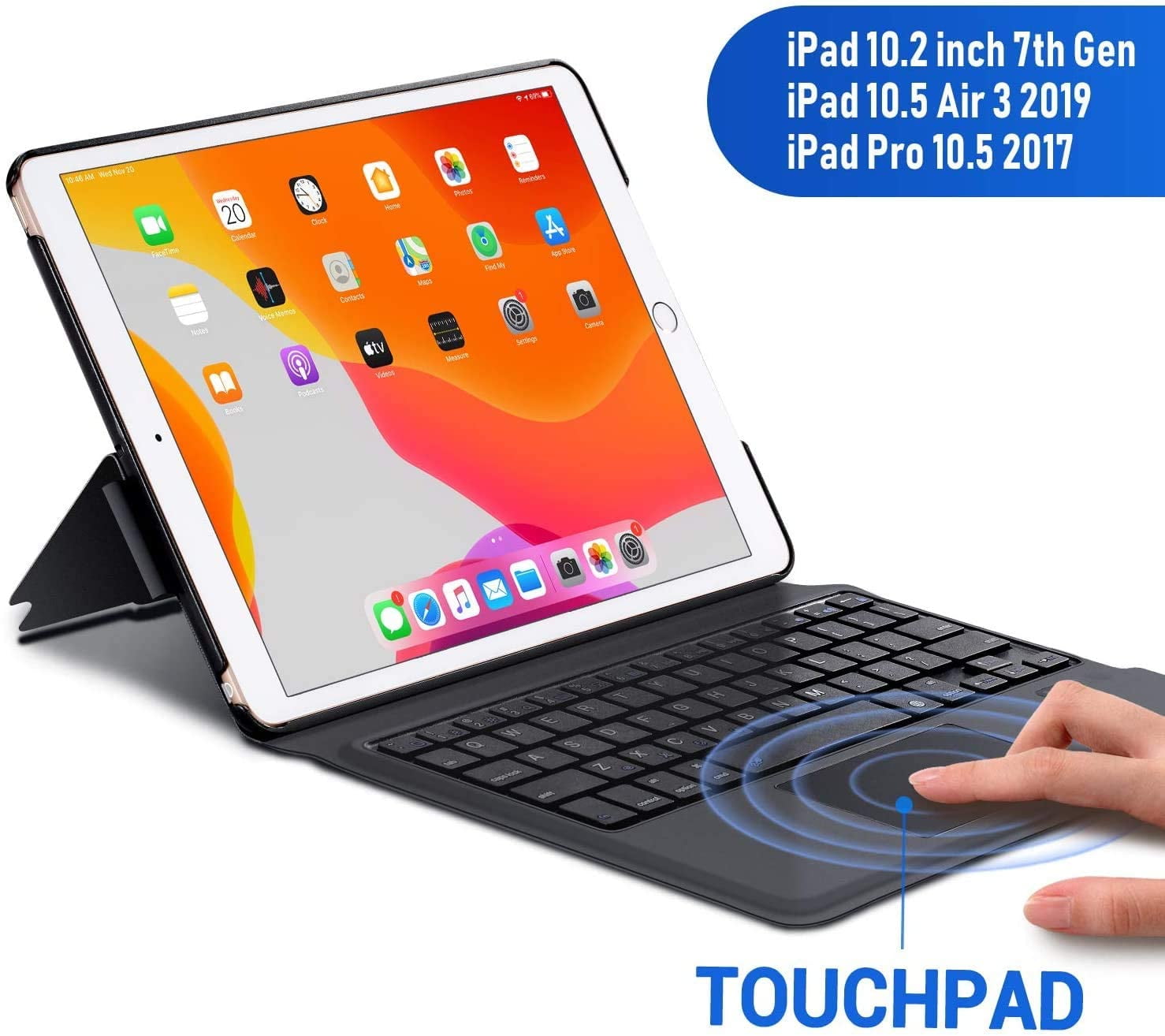 iPad Keyboard Case 2019 10.2 inch 7th Generation Ultra Thin Lightweight