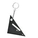 thumbnail image 2 of Regla triangular, escuadra de carpintero, transportador, escala transparente, aluminio Negro, 2 of 9