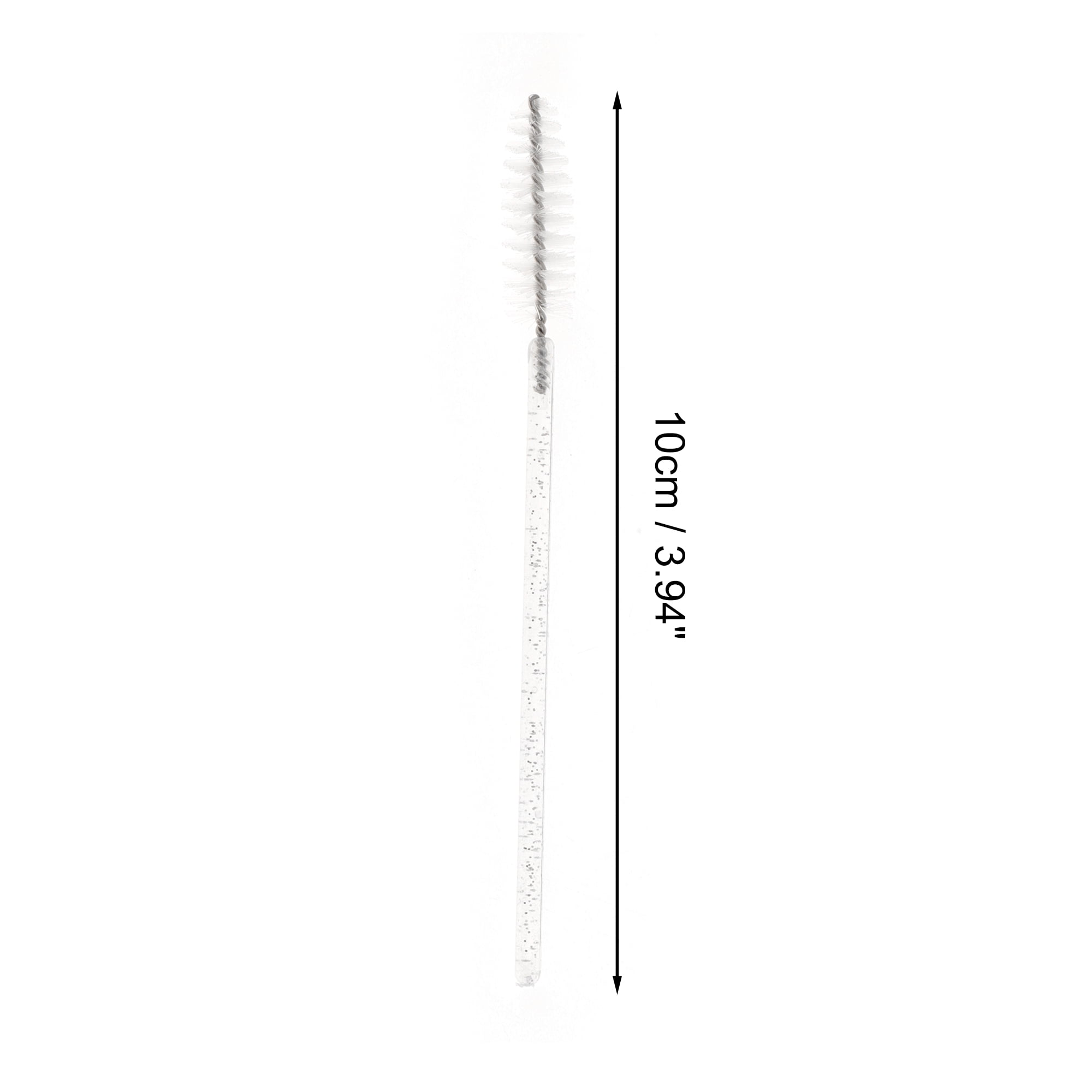 Unique Bargains Lightweight Eyebrow Brushes for Travel 50 Pcs White