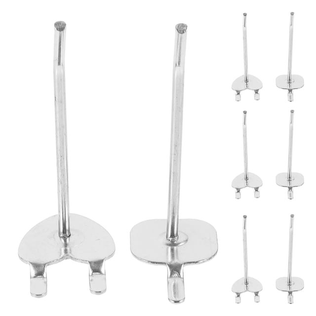 OULII 20 Pcs Crochets en Métal pour Panneau Perforé pour Garage Design Compact Argent 1.85X1.5X0.9In