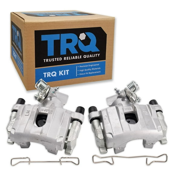 TRQ Rear Brake Caliper Set Compatible with 2009-2013 Mazda 3