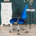 thumbnail image 3 of veasfak Removable Stretchable Slipcover Office Computer Chair Covers Deep Blue, 3 of 5