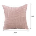 thumbnail image 2 of Housse de Coussin Motif Géométrique, Réutilisable en Velours Côtelé, 2 of 8