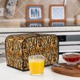 thumbnail image 6 of Honeii Zebra Print 2 slice Toaster Cover, Two Slice Toaster Dust-proof Cover For Kitchen Small Appliance and Fingerprint Protection, 6 of 7