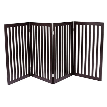 UPC: 0667031414390 | Internet s Best Traditional Pet Gate – 4 Panel – 36  Tall – Espresso