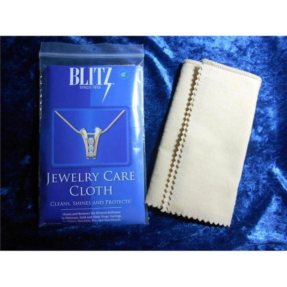 Blitz Manufacturing J1114 11 x 14 in. Jewelry Care Cloth Jewelry Polishing & Cleaner, Two Ply