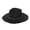 Black, variant on Womens Mens Wide Brim Straw Panama Hat Fedora Summer Beach Sun Hats UPF Straw Hat for Women Beige One Size