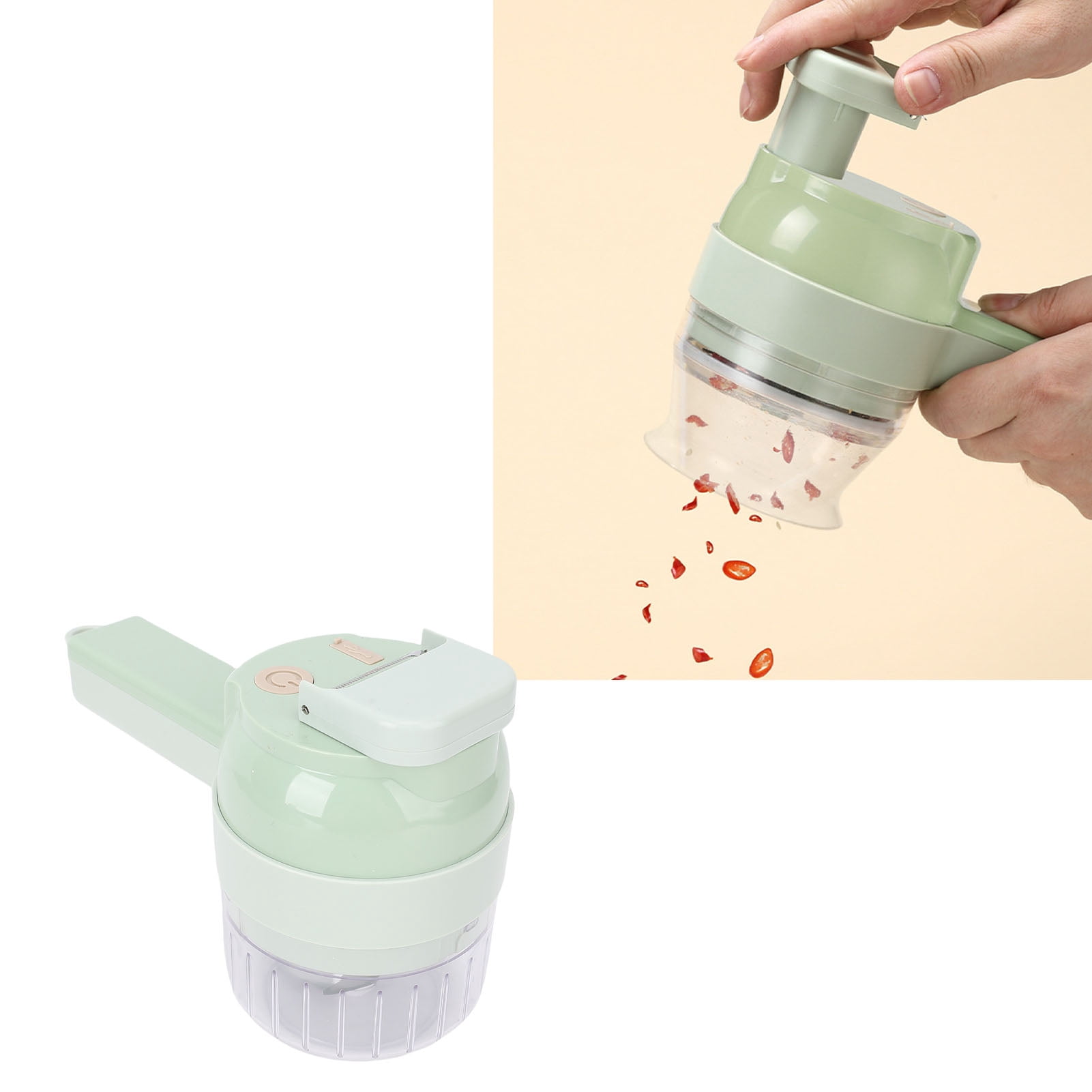 Yajisi Handheld Vegetable Cutter Electric Food Chopper USB Rechargeable Processor, 8.66 inches / 22 cm Length