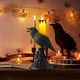 thumbnail image 5 of Decoraciones de Halloween de Cuervos, Halloween Cuervo Linterna Fantasma Festival Prop Candelabro Colgante, Led Electrónica Vela Calabaza Linterna Decoración de Luz Nocturna, 5 of 8