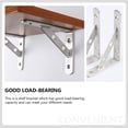 thumbnail image 3 of GOOHOCHY  Shelf Bracket Support Triangle Stainless Steel Supports Study Heavy Duty, 3 of 8