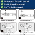 thumbnail image 5 of Strap Locks for Child Safety Cabinets, Multi-Purpose Latch, for Cabinets, Drawers, Oven, Toilet Seat, Refrigerator, Pack of 8, 5 of 5