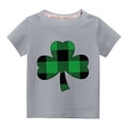 thumbnail image 1 of EGNMCR Blouses & Chemises à Manches Courtes Col Rond pour Tout-Petits Garçons Filles Mode Mignon Col Rond Imprimé Haut à Manches Courtes Girl Blouse, 1 of 3