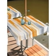 thumbnail image 2 of Square Outdoor Tablecloth with Umbrella Hole Orange Gray Outside Table Cloth Waterproof Patio Table Cover Retro Country Abstract Ombre Aesthetic Zipper Tablecloths for Picnic Party Camping 60x60 Inch, 2 of 8