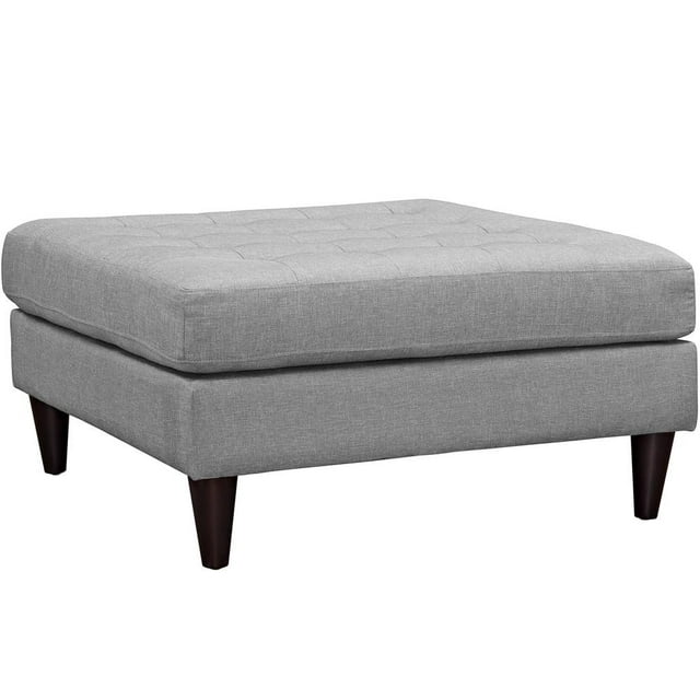 Modway Empresse Grand Ottoman en Tissu Polyester Gris Clair