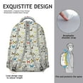 thumbnail image 5 of "Butterfly Print College Backpack - Spacious & Lightweight, Padded Laptop Compartment, Comfortable Straps, Trendy Floral Gift for Students", 5 of 6