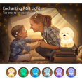 thumbnail image 3 of Luz nocturna para niños, noche Li suave con control remoto para cachorros y perros de silicona, 3 of 5