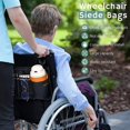 thumbnail image 5 of Accessoires d'Accoudoir de Fauteuil Roulant, Sac de Rangement Latéral pour Fauteuil Roulant, Rouleau, Trottinette Électrique, 5 of 5