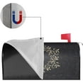thumbnail image 3 of Home Decor Floral Monogram M Magnetic Mailbox Cover Standard Size 21x18 in for Garden, 3 of 6