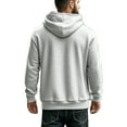 thumbnail image 4 of Mens Hoodie Half Zip Fleece Hoodys Top Breathable Fleece Sweatshirt Windproof Gym Training Tops Casual Fall Lounge Wear Lightweight Combat Jacket Tactical Hoody Coat for Athletic, 4 of 7