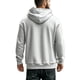 thumbnail image 4 of pstuiky camisetas de manga larga para hombre, Sudadera con capucha y cremallera de color liso para hombre, jersey de manga larga, sudaderas con capucha Tops de talla grande para hombre xxxl, 4 of 9