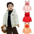 thumbnail image 2 of Chenyin Kids Baby Winter down Cotton Jacket Coats for Boys Girls Light Puffer Padded Jacket Ears Hoods Infant Fall Winter Warm Outerwear for Unisex 9M-6T, 2 of 9