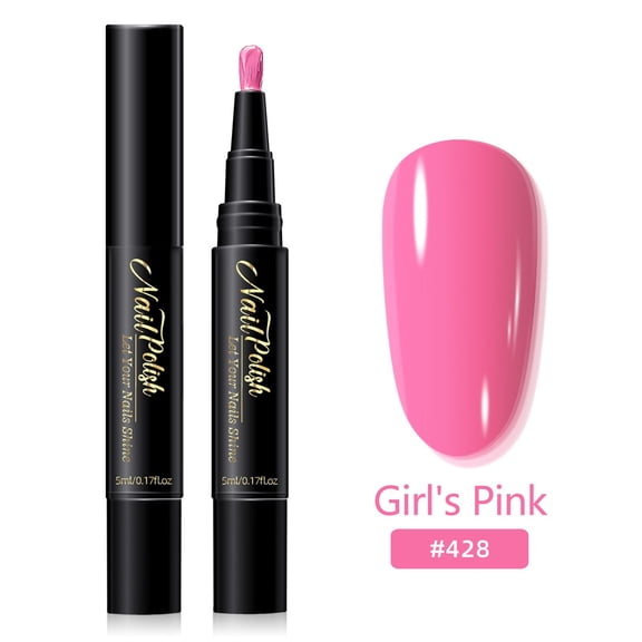 Nail Polish Pen, Quick Dry Nail Art Pens, No UV Lamp Needed, Water Based Nail Art Polish, Easy Control Brush Tip for Women DIY Manicure