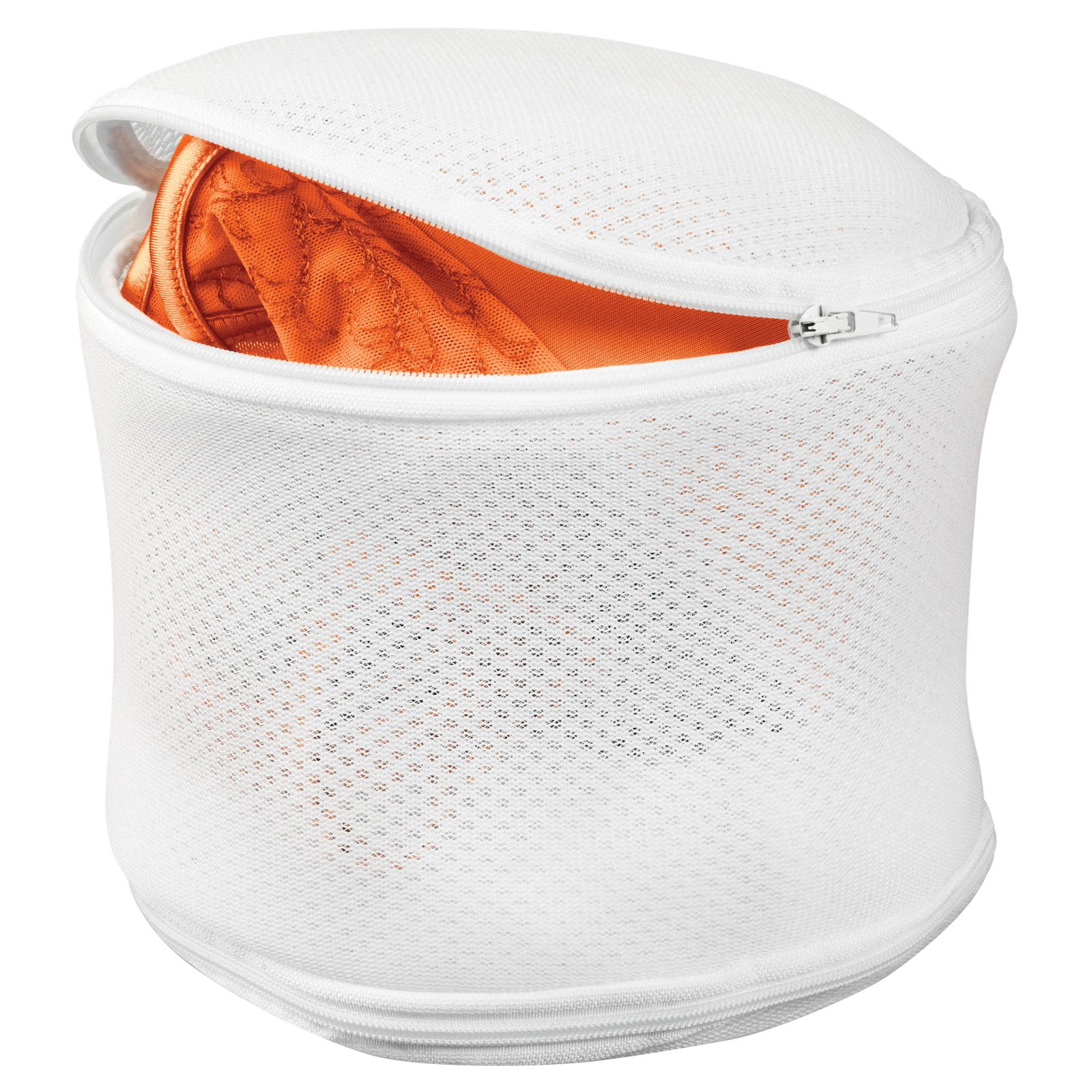 Honey Can Do Breathable Bra Laundry Bag with Zipper, White (Pack of 2)