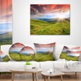 thumbnail image 4 of Designart Green Summer in Carpathians - Landscape Photo Throw Pillow - 12x20, 4 of 5