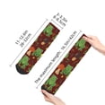 thumbnail image 2 of Goofa Frogs and Mushrooms Pattern Non Slip Socks with Grips for Elderly, Crew Socks Yoga Hospital Socks Cushioned Sole Gripper Socks for Men Women, 2 of 5