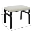 thumbnail image 7 of Uttermost Diverge White Shearling Small Bench, 7 of 7