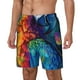 thumbnail image 1 of Balery Colorful Parrot Jungle Dream Bañador para hombre, shorts de playa de secado rápido con entrepierna y forro de compresión-XX-Large, 1 of 6