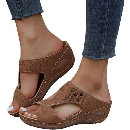 

Women s Sandals Dressy Womens Comfortable Flat Sandals Arch Support Sandals Anti Slip Sandals Women Dressy Summer