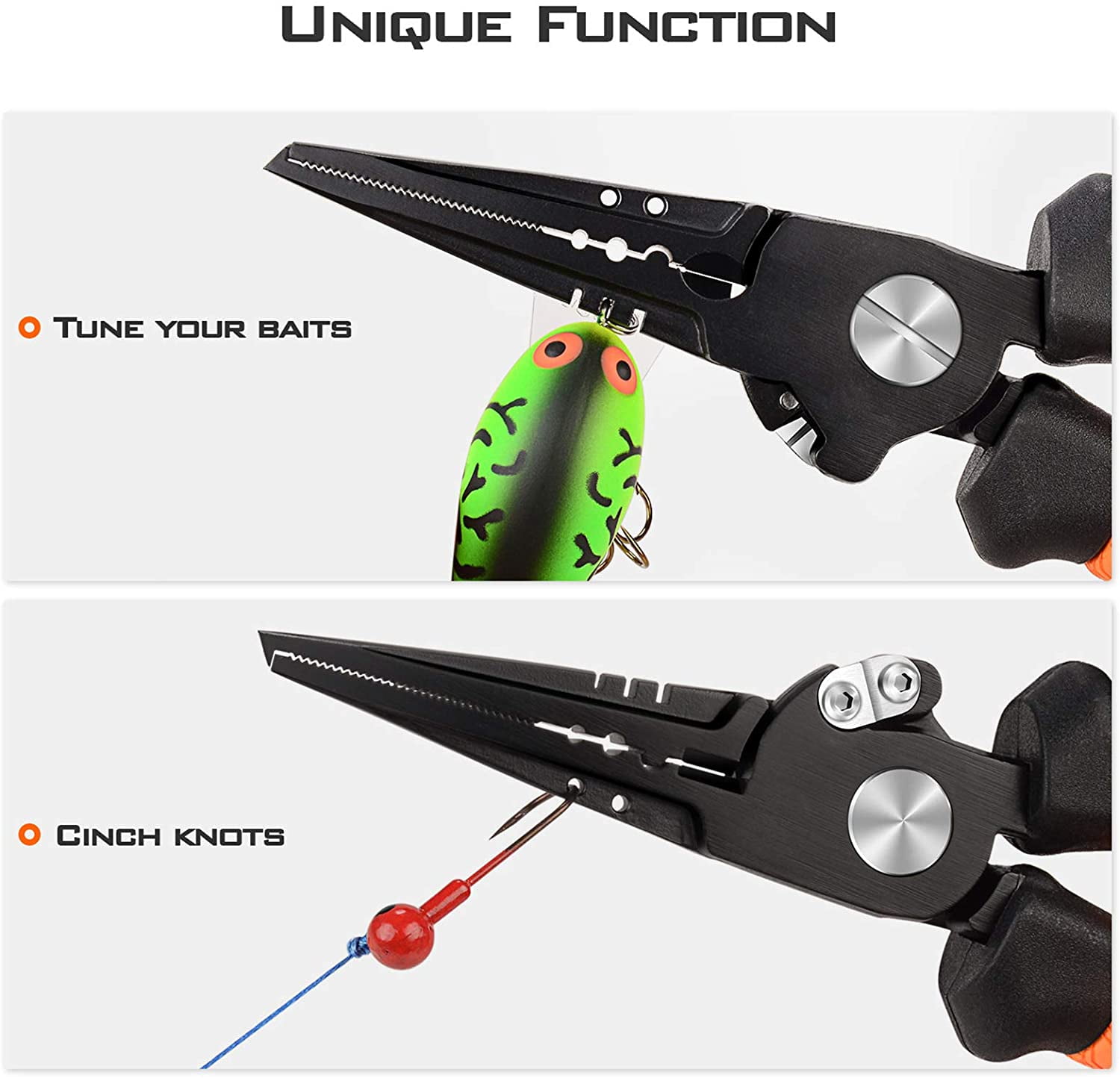 KastKing 8.5" Speed Demon Pro Pliers, 420SS, Carbide Cutters, Corrosion-Resistant