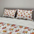 thumbnail image 2 of Floral Comforter & Sham Bedding Set, Blooming Pattern with Ranunculus Flowers Spiral Eucalyptus and Alstroemeria, 3 pcs Duvet Set Microfiber Filling Quilt, 5 Sizes, Multicolor, by Ambesonne, 2 of 4