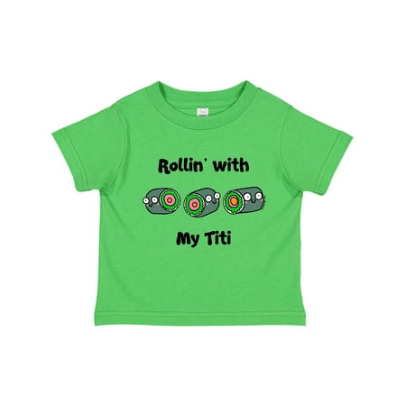 

Inktastic Rollin with my Titi Gift Toddler Boy or Toddler Girl T-Shirt