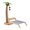 thumbnail image 4 of Bed with Hanging Interactive Squeaky Balls Beach Chair Scratcher for Grinding Claw Playing Furniture Protector Kitty With Sisal Roller, 4 of 9