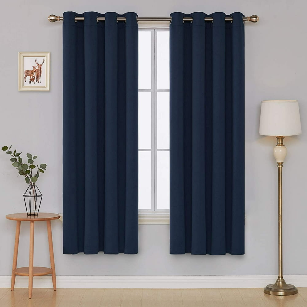 Deconovo Room Darkening Curtains Grommet Top Thermal Insulated Blackout