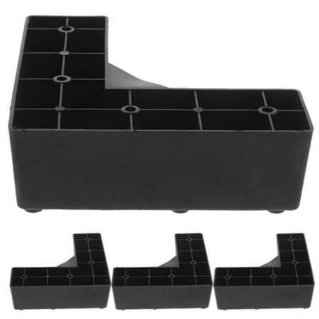 LAMIRO 4pcs Furniture Risers Sofa Feet Risers Bed Raisers Legs L-shaped Sofa Legs