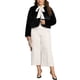 thumbnail image 2 of CURVY GLAM Abrigos de Piel Sintética para Mujeres Talla Grande Chaqueta Abierta de Manga Larga Invierno Cálido Abrigo Despeinado 2X Negro, 2 of 6