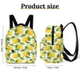 thumbnail image 2 of Lemon Yellow Small Backpack Cute Mini Backpacks For Woman Lightweight Daypacks, 2 of 8