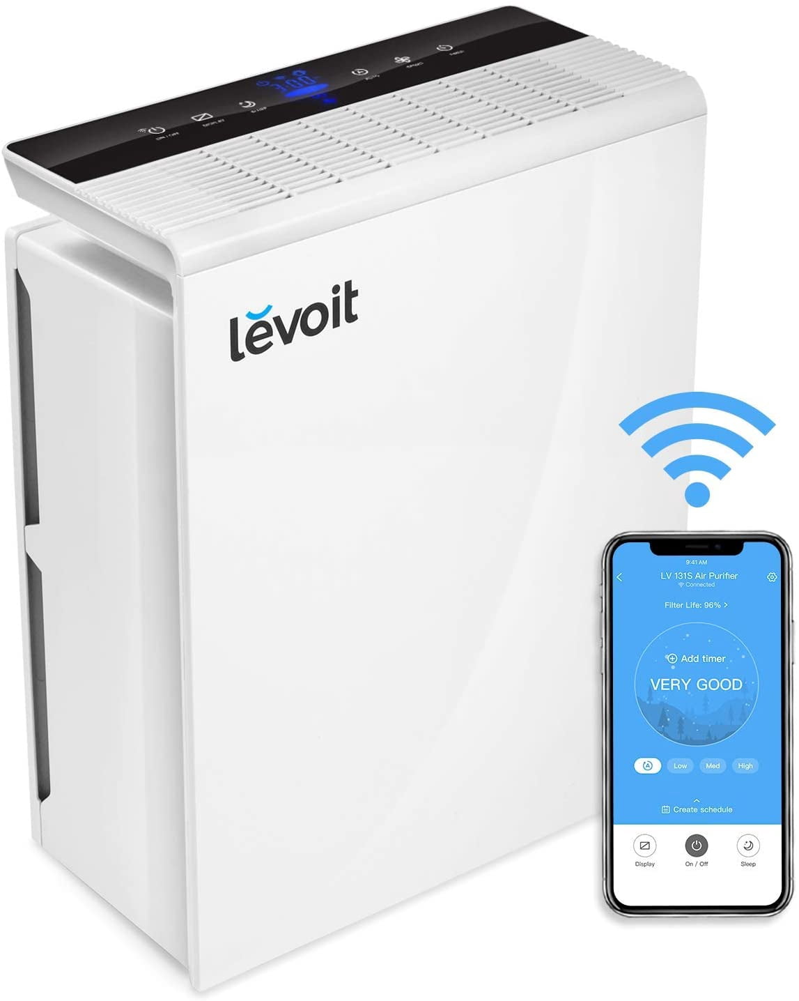 Levoit Smart Air Purifier LV-H131S-RXW, True HEPA Air Cleaner for Smoke Odors with Auto Mode, Free Vesync App, Voice Control, Bonus Filter, Energy Star Sansujyuku sansujyuku.com